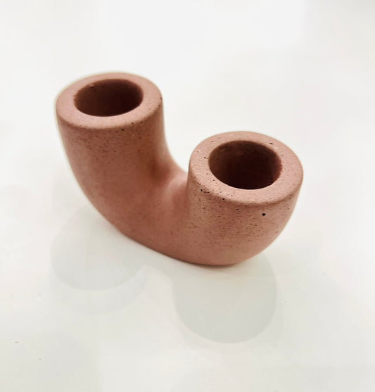 Concrete Double Candle Holder