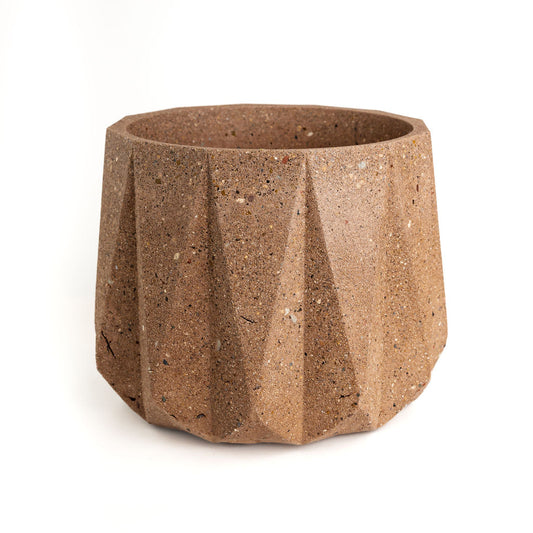 Large Geometric Concrete Planter