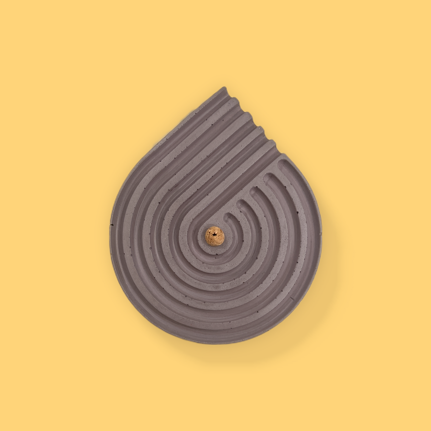 Concrete Spiral Incense Holder