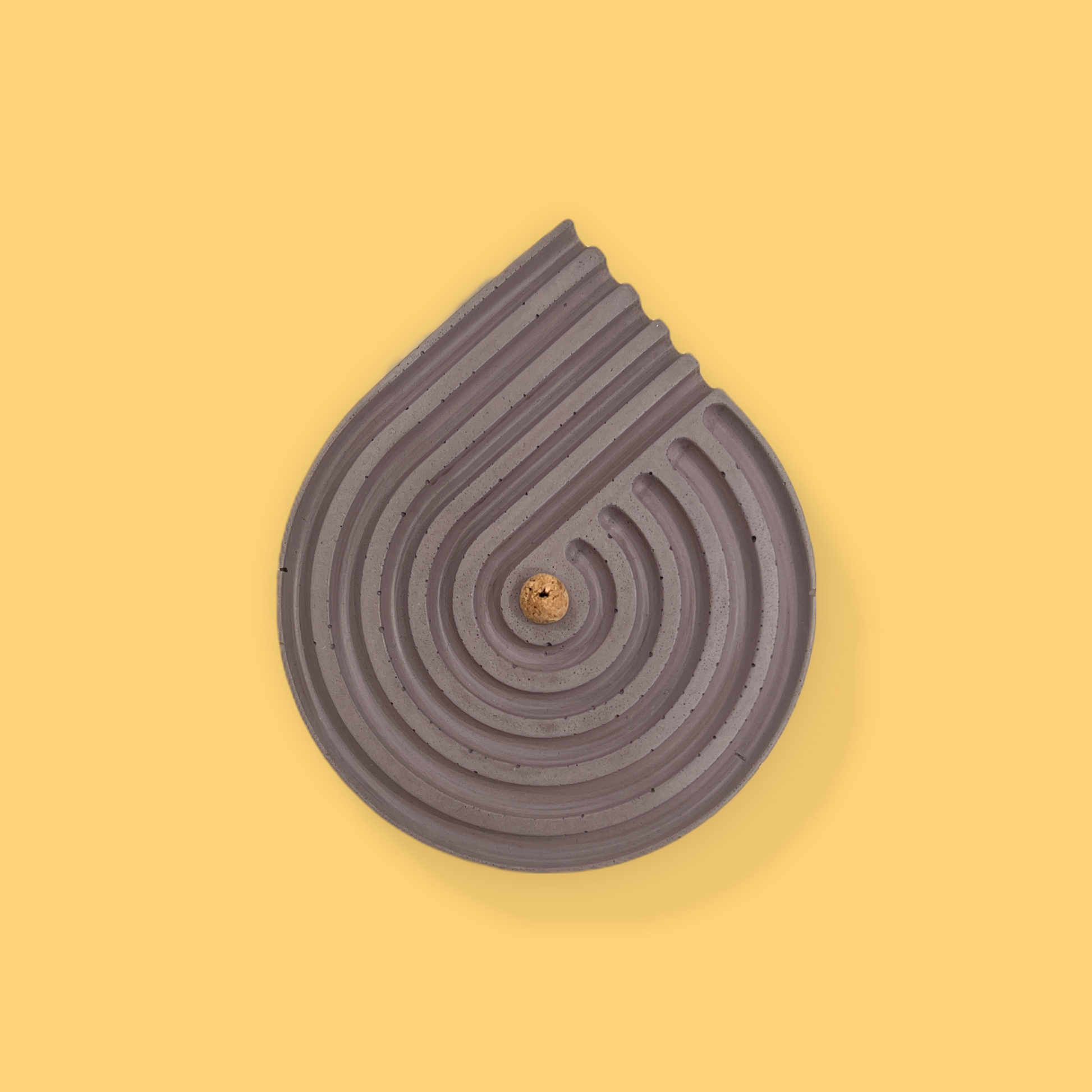 Concrete Spiral Incense Holder