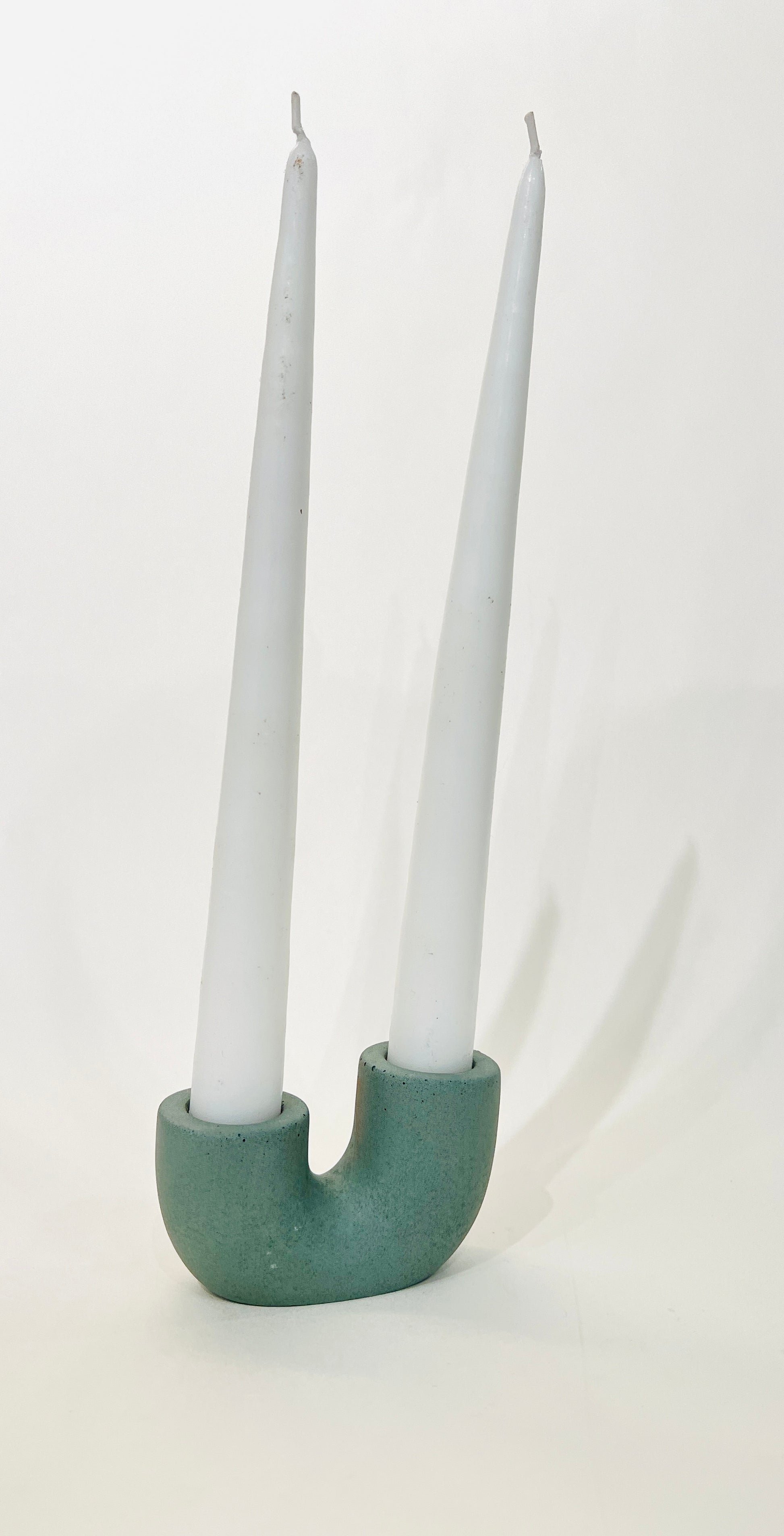Concrete Double Candle Holder