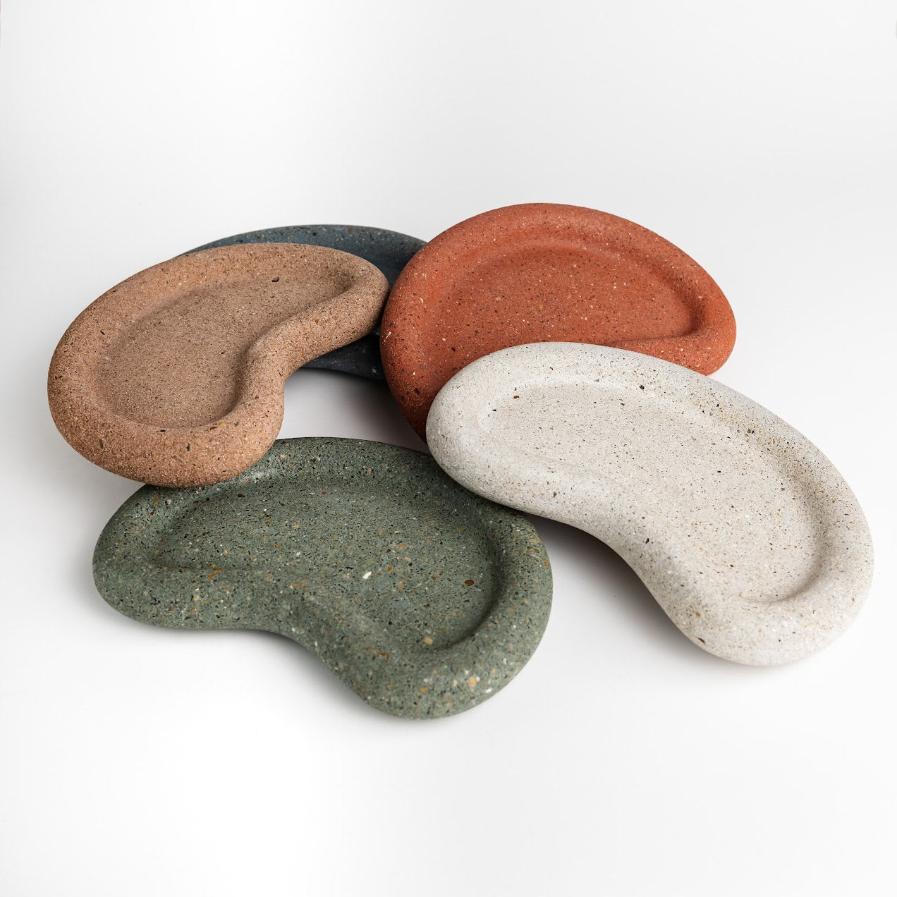 Concrete Halfmoon Tray