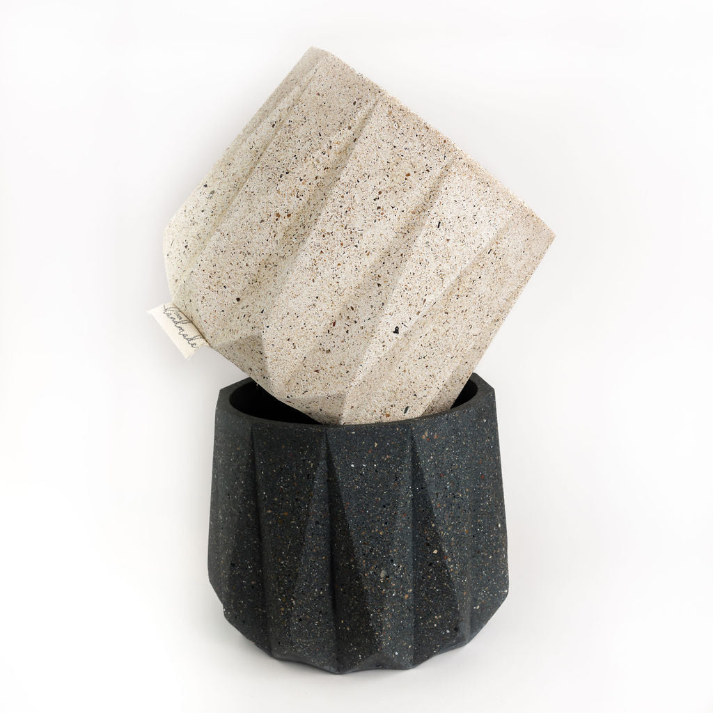 Large Geometric Concrete Planter