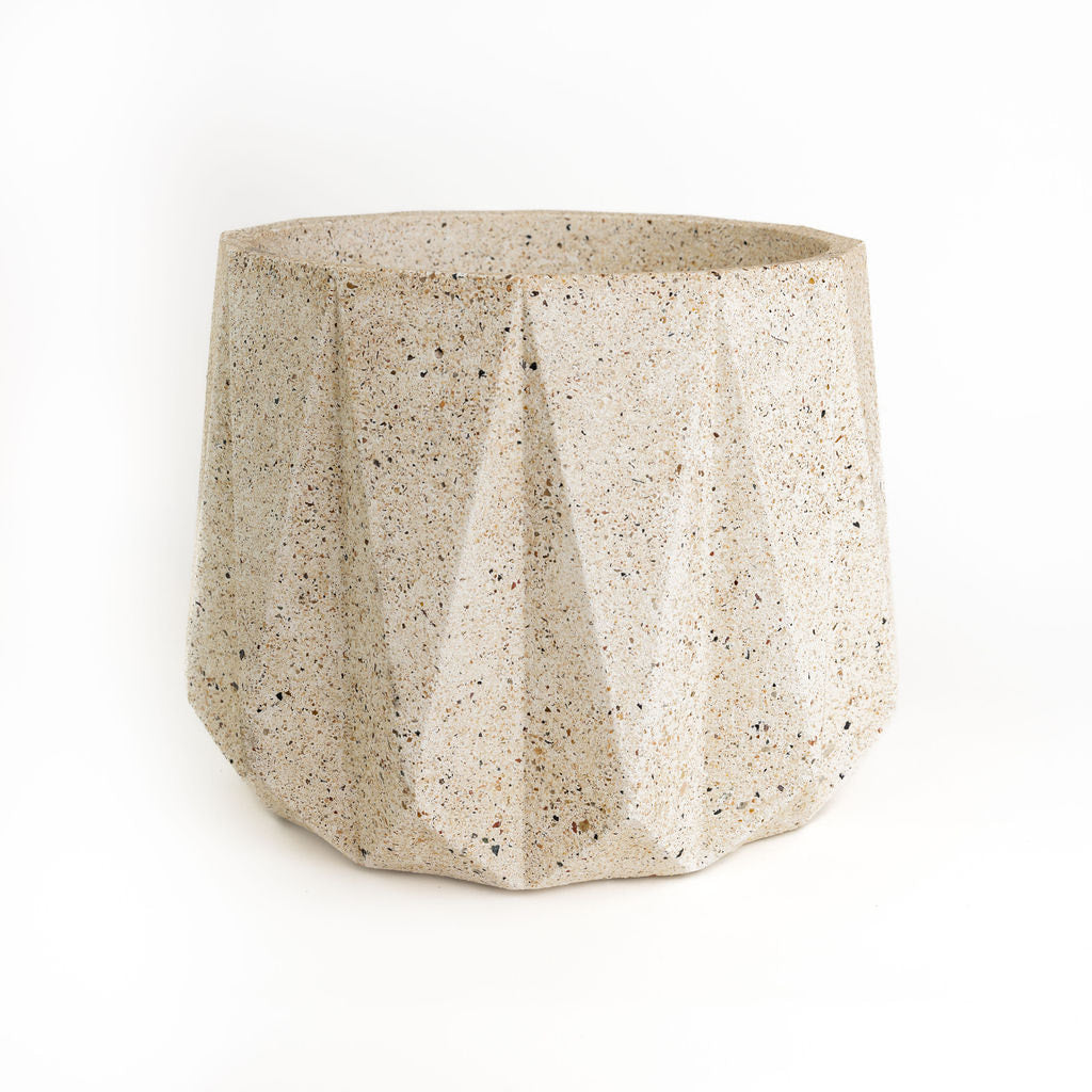 Large Geometric Concrete Planter
