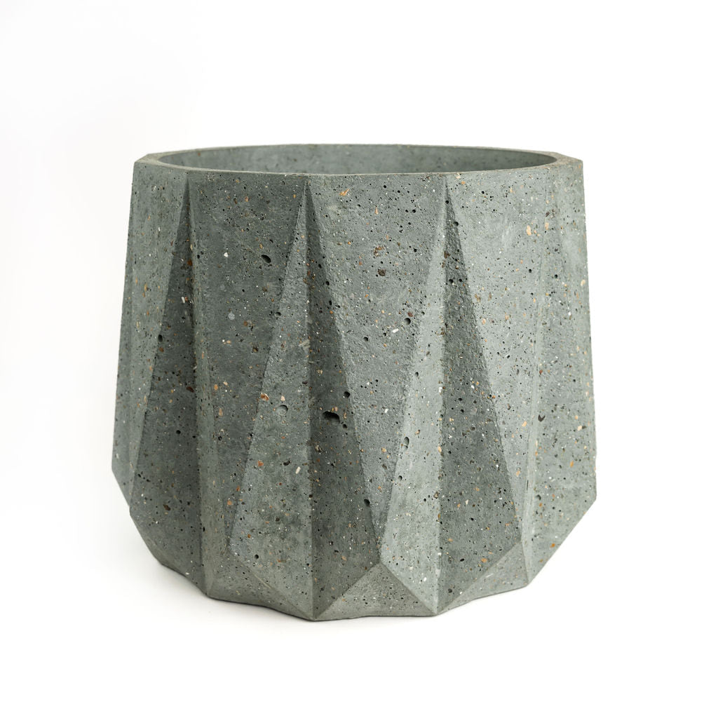 Large Geometric Concrete Planter