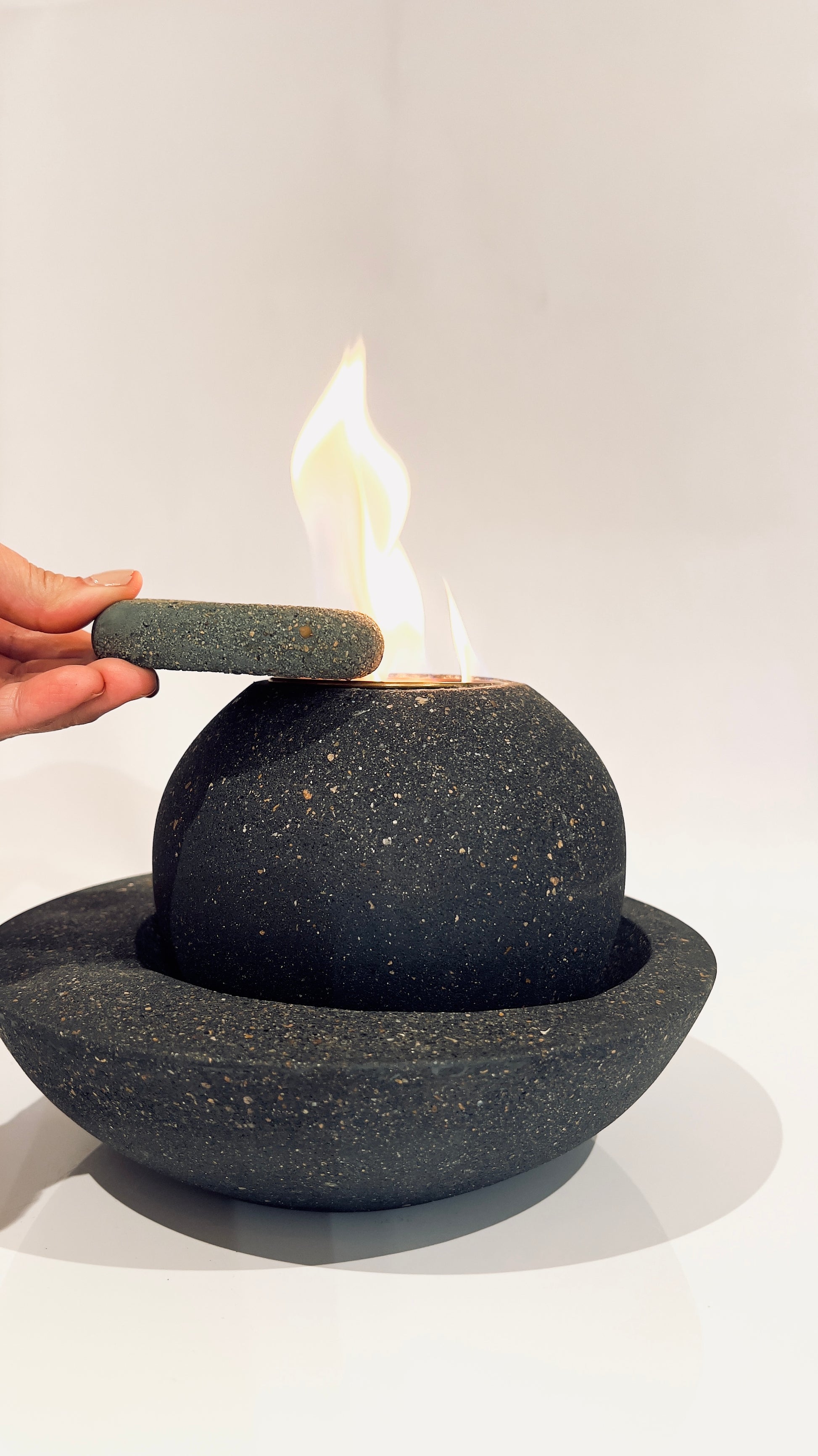 Concrete fire pits