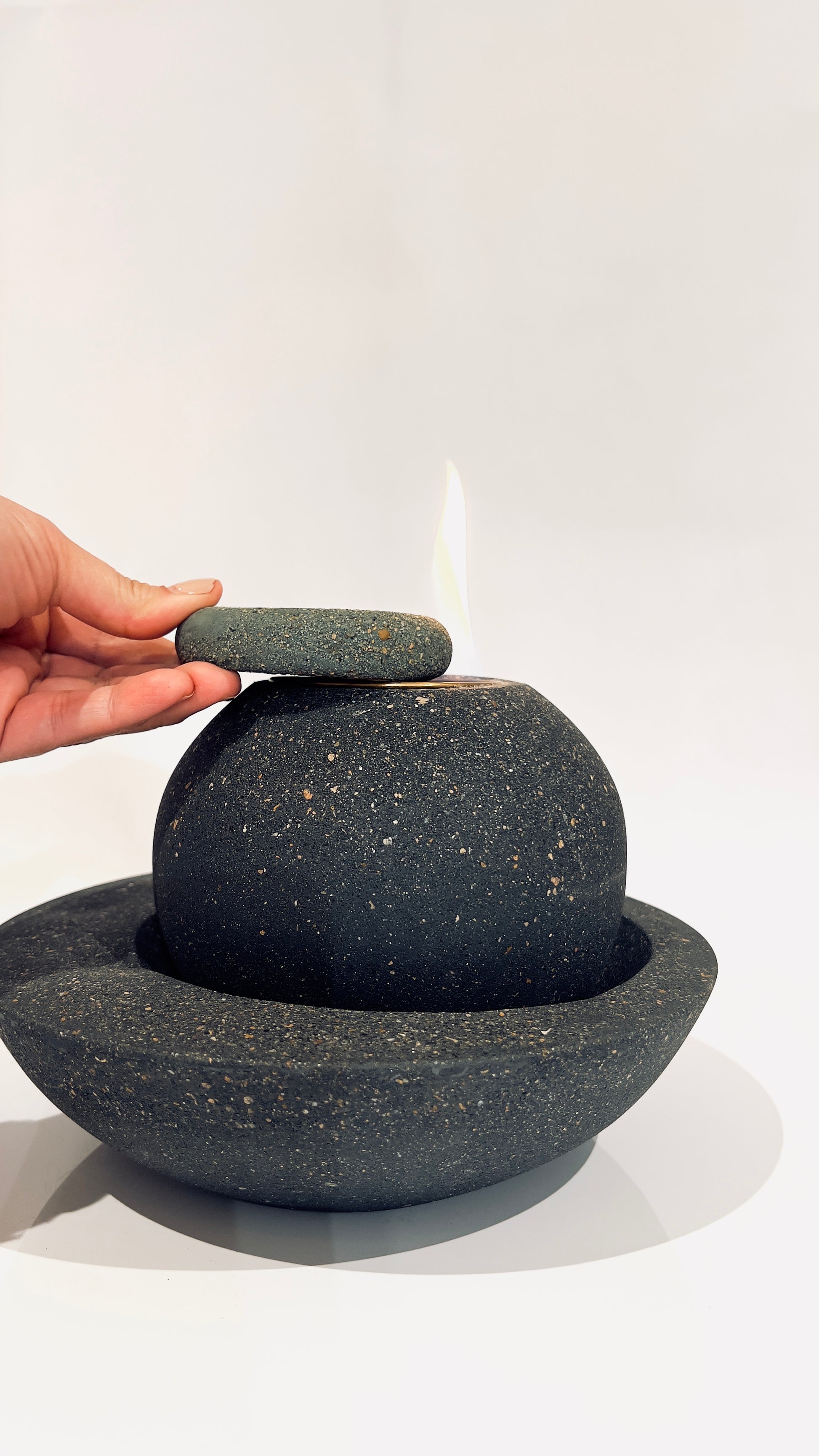 Concrete fire pits