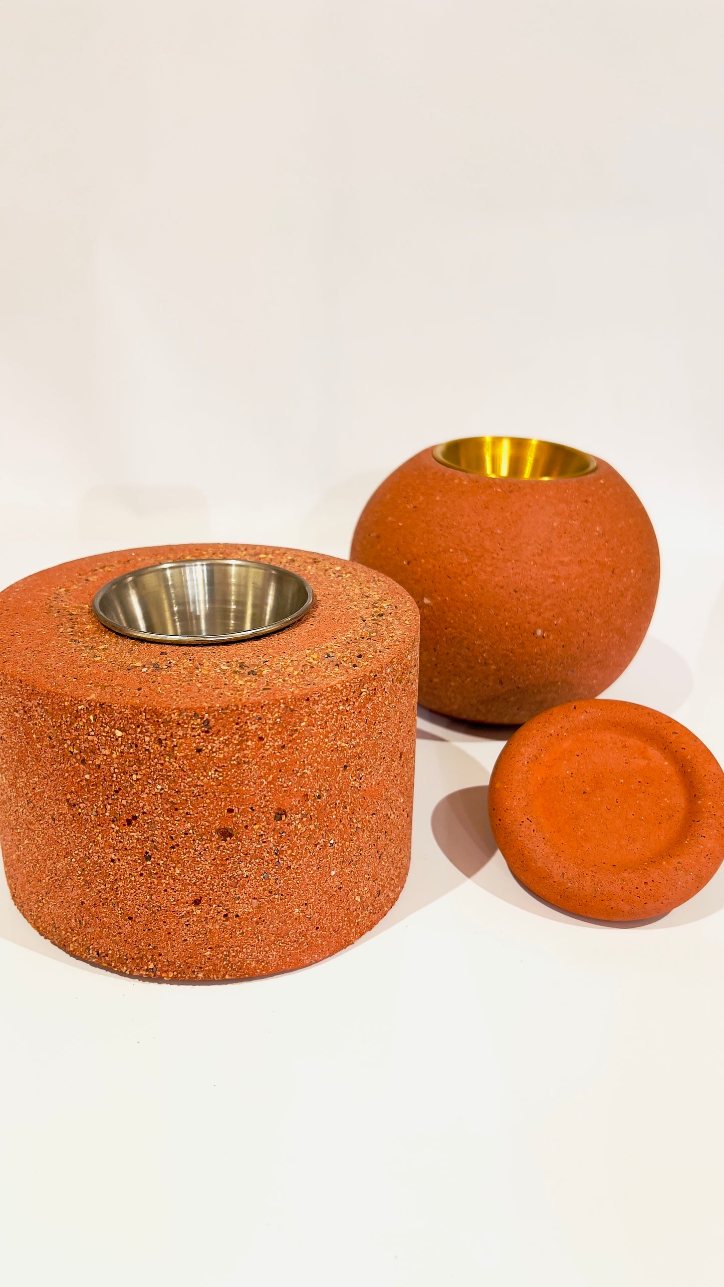 Concrete fire pits