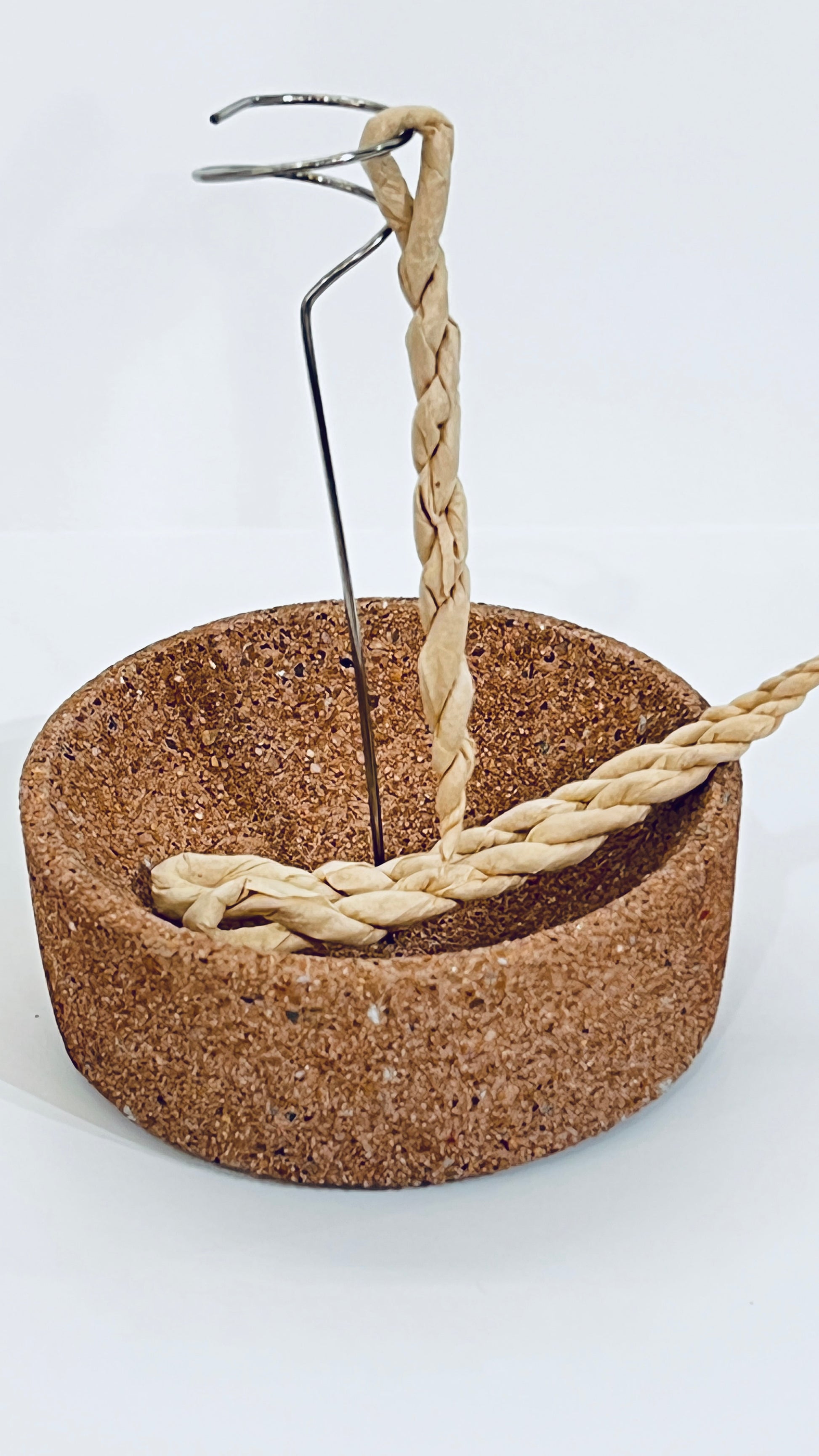 Concrete Circle Incense Holder