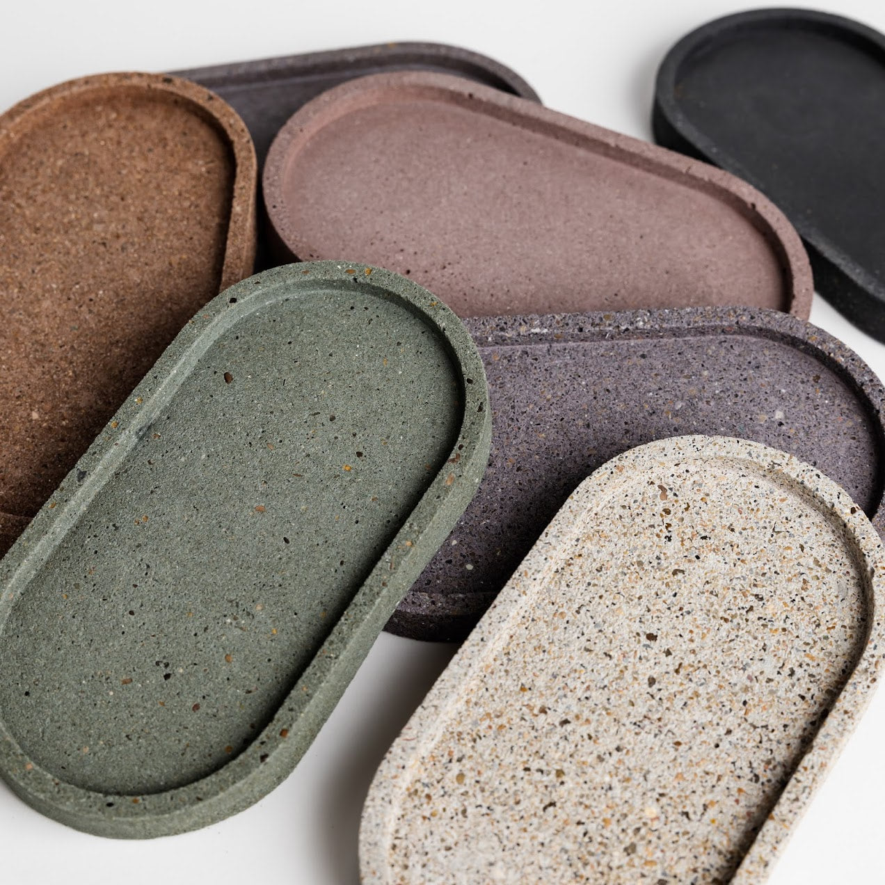 Concrete Oval Tray