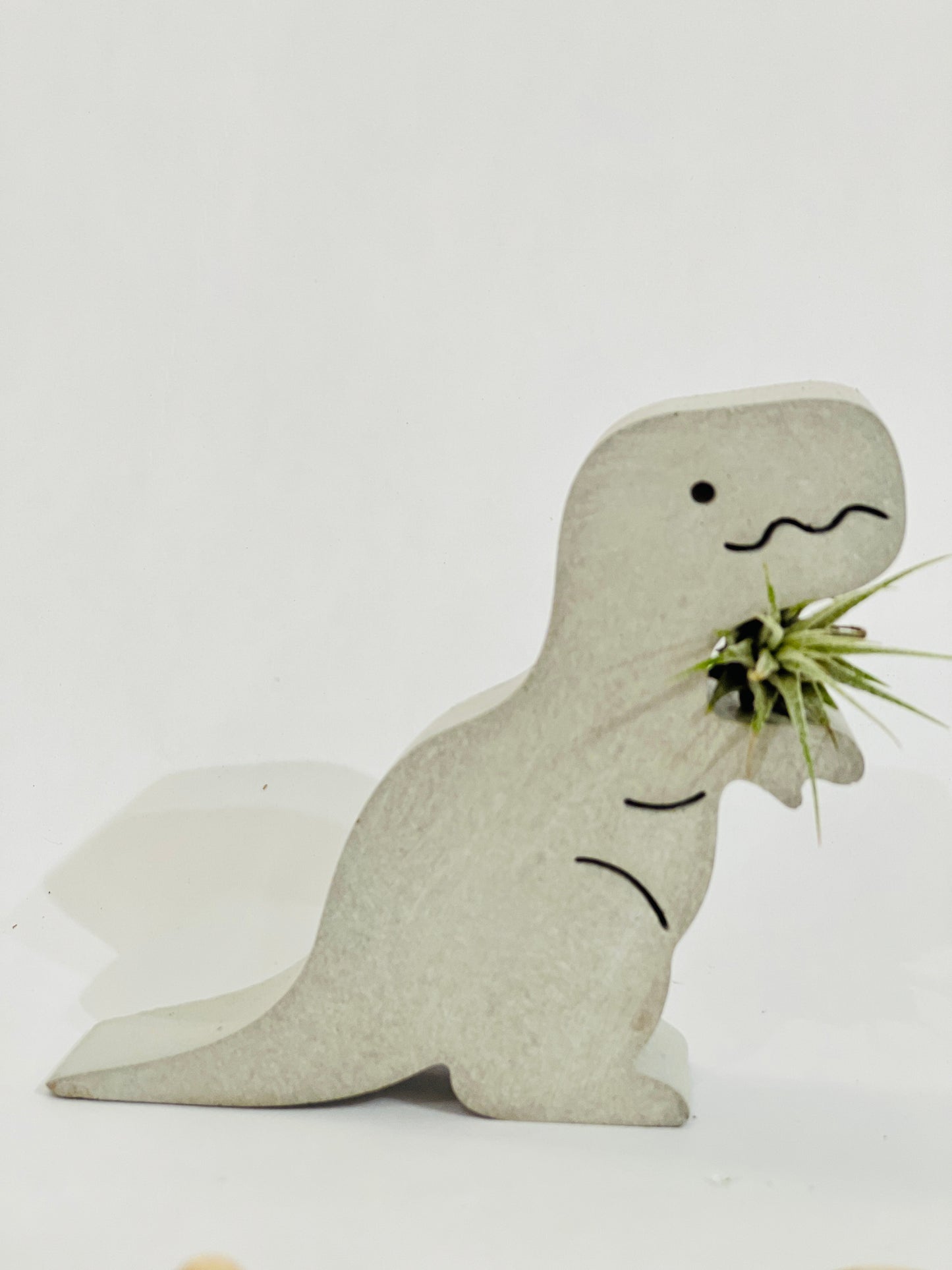 Concrete Dino Air Plant Holder