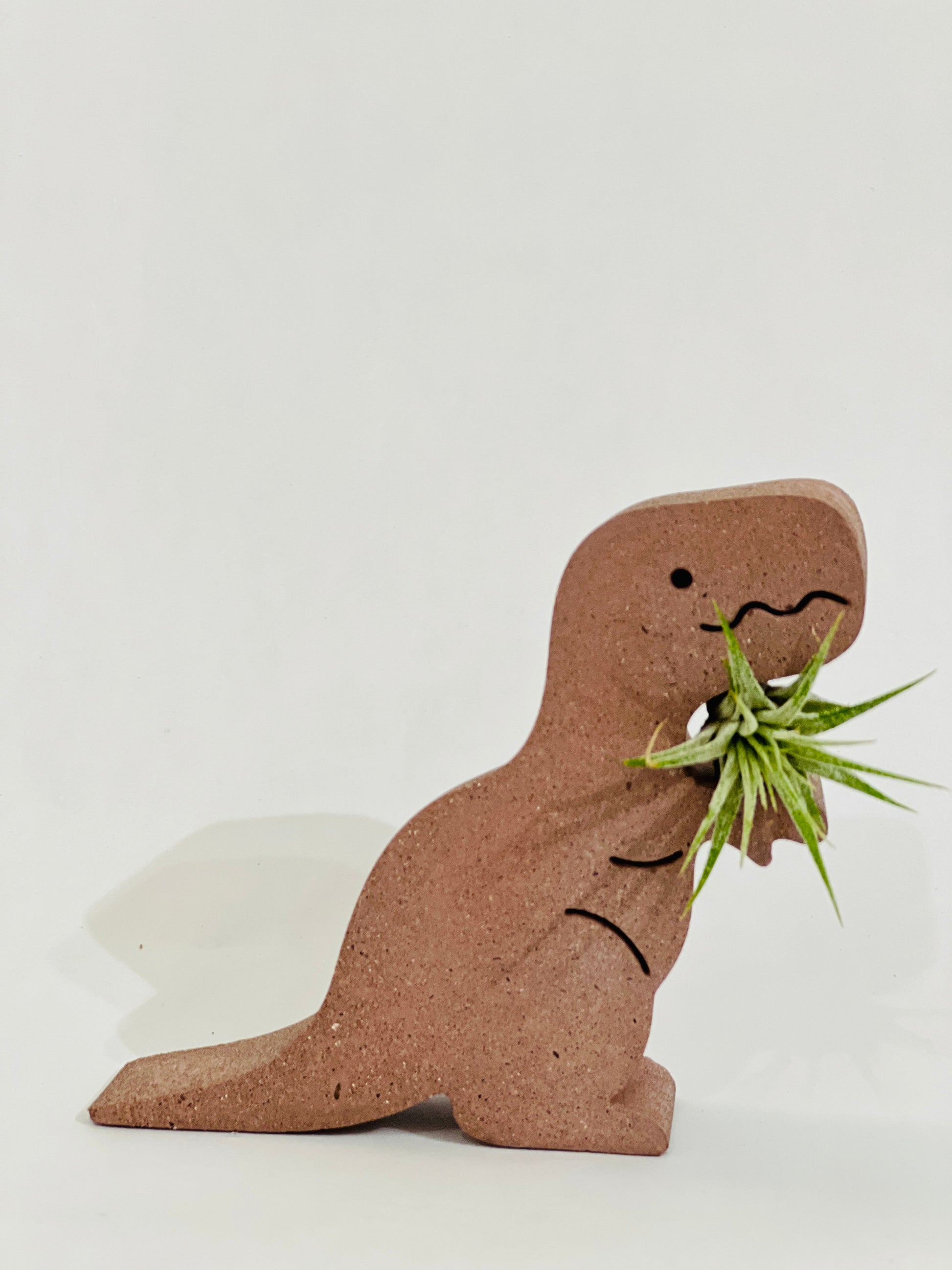 Concrete Dino Air Plant Holder