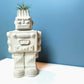 Concrete Robot Air Plant / Candle Holder